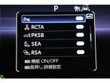インフォーメーション画面です。運転のサポートをしてくれます。
