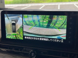 【アラウンドビューモニター】専用のカメラにより、上から見下ろしたような視点で360度クルマの周囲を確認することができます☆死角部分も確認しやすく、狭い場所での切り返しや駐車もスムーズに行えます。