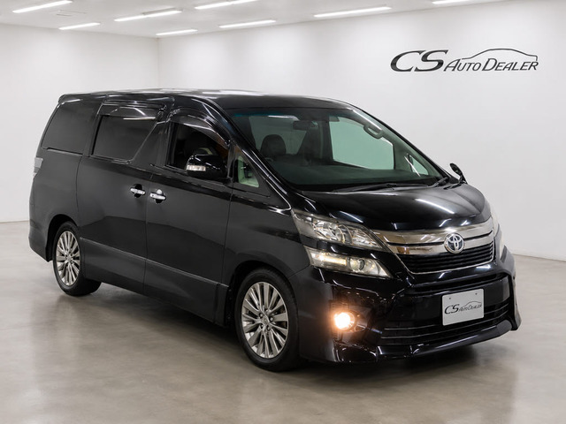 ヴェルファイア 2.4 Z ゴールデンアイズ リアモニター ダウンサス 禁煙車
