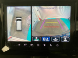 【全方位モニター】 4つのカメラで映像を映し出します。発進時、後退時も周囲の安全を確認し、サポートします^^