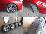 車両のデザインにマッチした純正アルミホイール☆夏・冬どちらも純正アルミホイール装着!冬タイヤは車載して展示しております☆