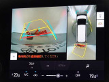バックガイドモニターを装備しています、車庫入れもラクラクです。パノラミックビューモニターを搭載しています、上からの画像も表示されます。