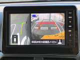 左サイドカメラはこのように映りますので、幅寄せ等にご使用していただくと便利です。
