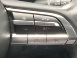 ステアリングスイッチで、先行車に自動追従するアダプティブクルーズコントロールが作動可能。設定した車速内での車間距離を自動で調整・維持。高速道路の渋滞時もアクセル・ブレーキ操作から解放されます。