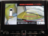 バックガイドモニターは、ハンドルを回すとガイド線が動きます。