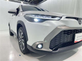 フォグランプ装着車です。暗い夜道の車両前方を明るく照らします