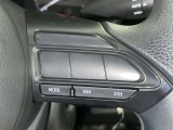 ステアリングスイッチ付き。前方から目を離すことなく操作することが可能です。
