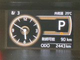 メーター周りもスッキリしていて見やすいですよ。視認性の高さが売りです!