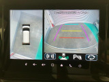 【全方位モニター】 4つのカメラで映像を映し出します。発進時、後退時も周囲の安全を確認し、サポートします^^