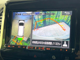 【アラウンドビューモニター】専用のカメラにより、上から見下ろしたような視点で360度クルマの周囲を確認することができます☆死角部分も確認しやすく、狭い場所での切り返しや駐車もスムーズに行えます。