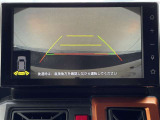 狭い駐車場や立体駐車場などもリアルに映るバックガイドモニター付でラクラク駐車♪