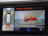 バックガイドモニターを装備しています、車庫入れもラクラクです。パノラミックビューモニターを搭載しています、上からの画像も表示されます。