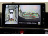車両を上から見たような映像表示するパノラミックビューモニター付き!