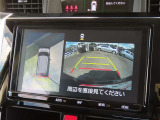 バックカメラの他に上から見下ろしたような画像が見れるアラウンド(全方位)モニター。前後左右を把握できます!