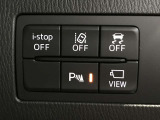 運転席回りのスイッチで安全装備のON/OFFも簡単に!
