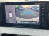 アラウンドビューモニターです!上空から貴方のお車をモニタニングしている様に車両の周りの安全確認が出来ます!