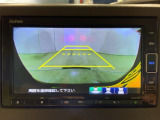 リアカメラ付で、後方をナビ画面で確認。車庫入れも安心です。もちろん、バックギアと連動しています。