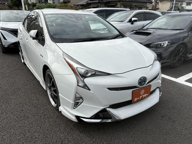 プリウス 1.8 A 禁煙車 モデリスタエアロ 純正9型ナビ