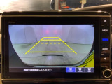 リアカメラ付で、後方をナビ画面で確認。車庫入れも安心です。もちろん、バックギアと連動しています。