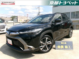 この車両は、ご成約時に当社指定の新品タイヤ4本と交換いたします。アティチュードブラックのカローラクロスハイブリッド入荷しました。
