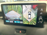 【全方位モニター】専用のカメラにより、上から見下ろしたような視点で360度クルマの周囲を確認することができます☆縦列駐車や幅寄せ時に活躍してくれます♪