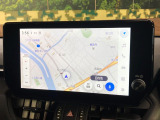 【10.5インチ ディスプレイオーディオ】大画面のディスプレイはAppleCarPlayやAndroidAutoが利用可能。大きな画面でスマホナビアプリ等が利用いただけます♪