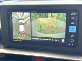 【パノラミックビューモニター】専用のカメラにより、上から見下ろしたような視点で360度クルマの周囲を確認することができます☆死角部分も確認しやすく、狭い場所での切り返しや駐車もスムーズに行えます。