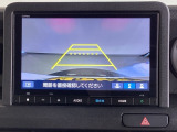 便利な3ビュー切り替え、ガイド線表示付きのバックカメラです。後退時、後方の視界をサポートします