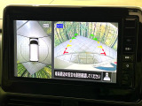 【アラウンドビューモニター】専用のカメラにより、上から見下ろしたような視点で360度クルマの周囲を確認することができます☆死角部分も確認しやすく、狭い場所での切り返しや駐車もスムーズに行えます。