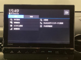 ホンダギャザーズメモリーナビ、フルセグ、DVD、CD再生にbluetoothのオーディオ機能が充実しています。
