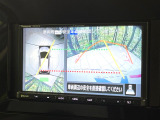 【アラウンドビューモニター】専用のカメラにより、上から見下ろしたような視点で360度クルマの周囲を確認することができます☆死角部分も確認しやすく、狭い場所での切り返しや駐車もスムーズに行えます。