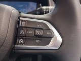 前方の車に追従するアダプティブクルーズコントロール付き。