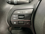 ステアリングにオーディオ操作スイッチが付いています。オーディオ画面に直接タッチしなくても操作が出来ますので、運転に集中できます。