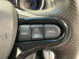 アクセルから足を離しても設定したスピードを保ち走行し、高速道路での疲労軽減に役立つクルーズコントロール付きです!