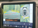 【パノラミックビューモニター】専用のカメラにより、上から見下ろしたような視点で360度クルマの周囲を確認することができます☆死角部分も確認しやすく、狭い場所での切り返しや駐車もスムーズに行えます。