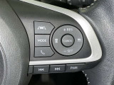 ステアリングスイッチ付き。前方から目を離すことなく操作することが可能です。