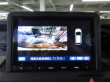 バックカメラの画像です。ガイドラインがスムースな車庫入れをサポートいたします。車庫入れの安心感がアップしますね。