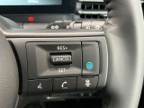 ハンドルにはプロパイロットスイッチが装着されています。高速道路などアクセルを踏んだままでの走行の時、手元のスイッチ操作でアクセルを踏まなくても速度を保つことができます。