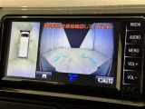 パノラミックビューモニターを装備。駐車場や交差点でクルマを真上から見るように周囲を確認できます。機能の詳細は販売店スタッフまでおたずねください。