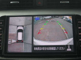 アラウンドビューモニター(車両を上から見たように表示)装着で車庫入れをサポート