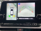 【アラウンドビューモニター】車を上から見下ろしているかのような映像で周囲の状況がひと目で確認、狭い駐車場に駐車するときも安心です♪♪障害物などがあると警告音がなりますので安心して駐車が出来ます★