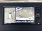 アラウンドビューモニターです☆車の前後左右にカメラがついており駐車時には上から車を見たような画面が見れますので、4方向の状況を確認することができる便利な機能です☆