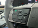 ステアリング右側に配置された運転支援機能「マイパイロット」の操作スイッチ。高速道路での車間距離保持や車線維持アシストをハンドルから手を離さずに設定できます。