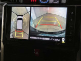 バックギアに入れると、このように後方が映し出されます!最終確認はご自身の目と耳で必ず行ってください!安全第一で!