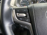 ステアリングスイッチ付き。前方から目を離すことなく操作することが可能です