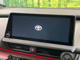 【12.3インチワイドナビ】高級感とインパクトのある大型ワイドナビを装備。各種オーディオ操作はもちろん、横長ワイド画面でのマップ2分割表示など、利便性も高いナビです♪