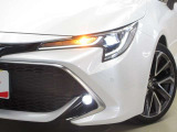 LEDヘッドライトです。デザイン性がよくとても明るいので、夜間の走行や悪天候でも安心です。しかも長寿命!