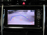 バックカメラで後方がリアルタイム映像で確認できます!商業施設や駐車場での駐車時や、夜間のバック時にも安心です♪