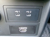 2個のUSB(タイプC)とHDMI入力端子が装備されています。