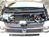 自慢のエンジンはパワードbyHONDAです。精度とバランスにこだわって、低回転からスムースなパワーを発揮します。